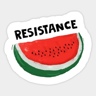 Watermelon and Resistance Palestine Sticker